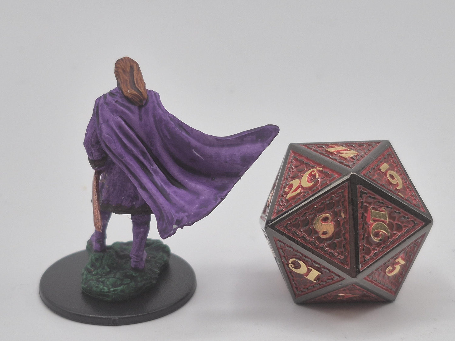 Vampire Art Print: Regal Hunter with Purple Cloak