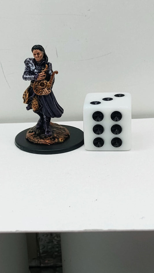 Yuan-Ti Bard Miniature: Serpentfolk Lyre Player