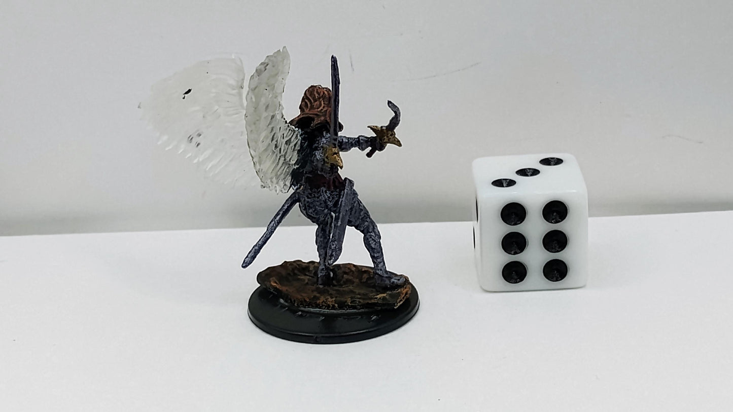 Aasimar Paladin Miniature: Twin Blades, D&D Fantasy Figure