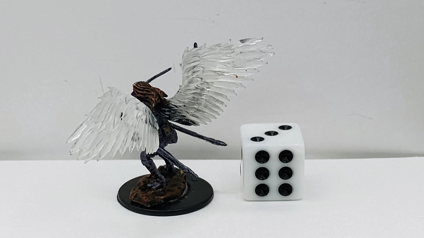 Aasimar Paladin Miniature: Twin Blades, D&D Fantasy Figure