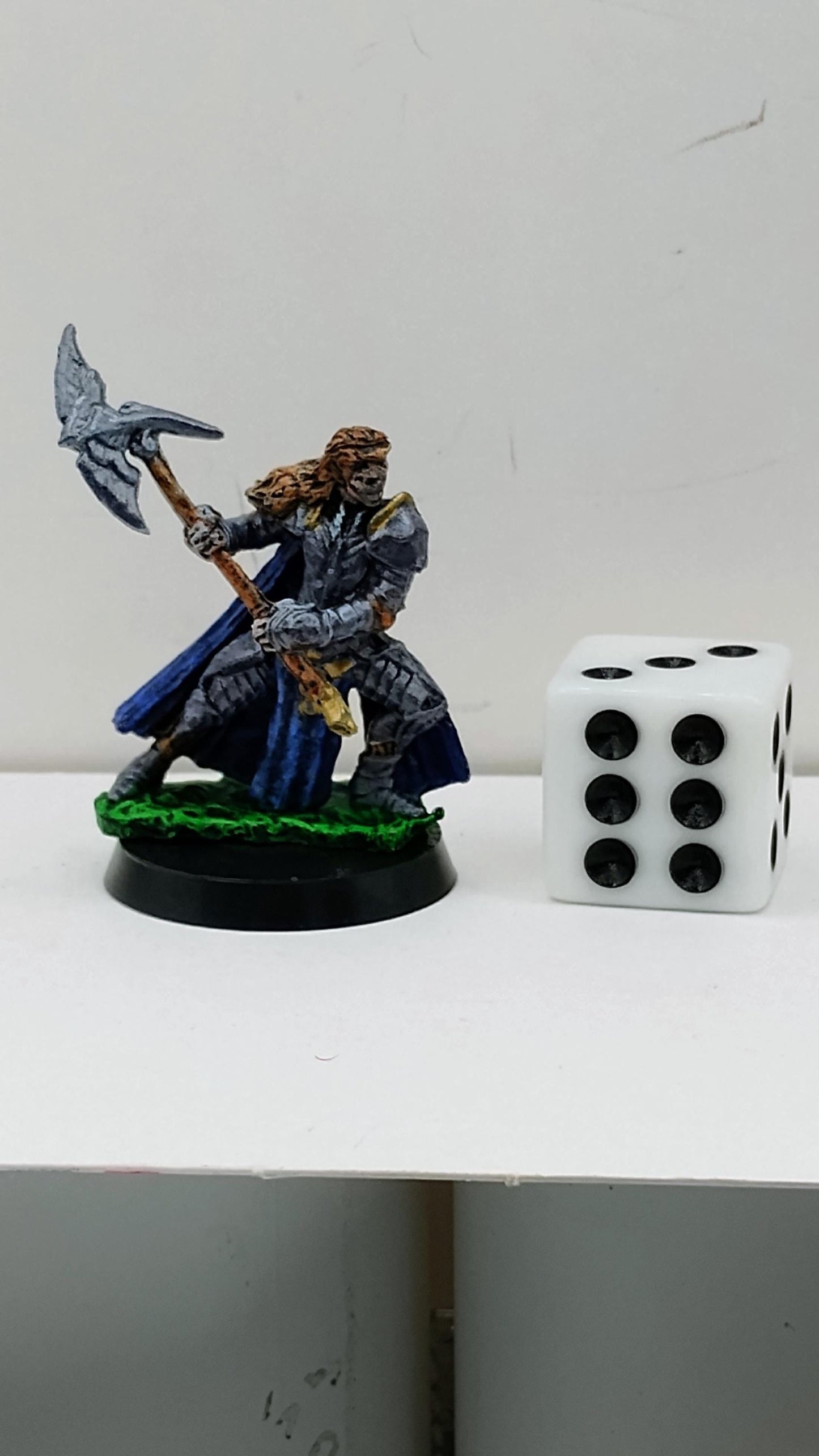 Elf Warrior Miniature: Fantasy Tabletop RPG Figure