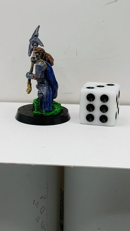 Elf Warrior Miniature: Fantasy Tabletop RPG Figure