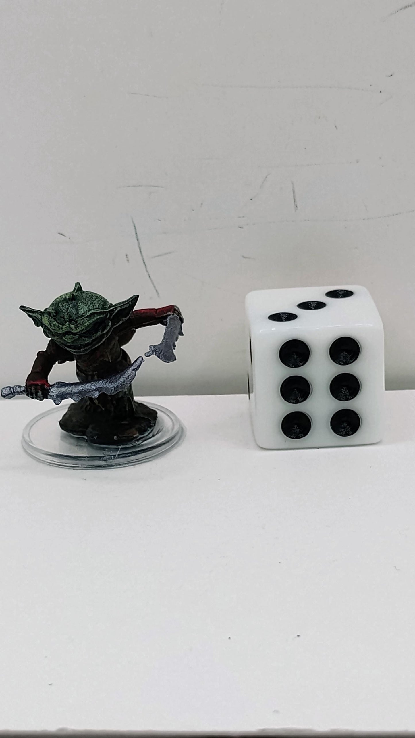 Goblin Fighter Miniature: Twin Blades, Deadly Stance