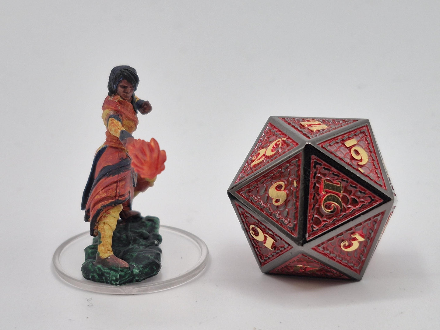 Half-Elf Monk Art: Fire Ki-Blast Fantasy Illustration