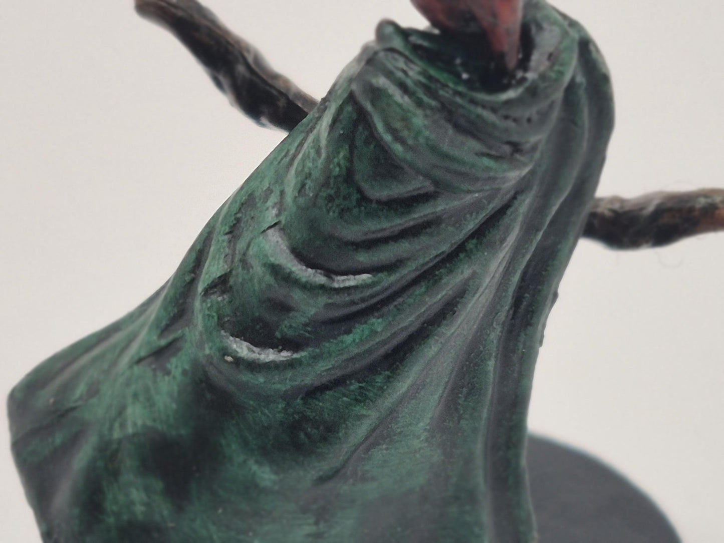 Human Archer Art Print: Forest Green, Crimson Hood