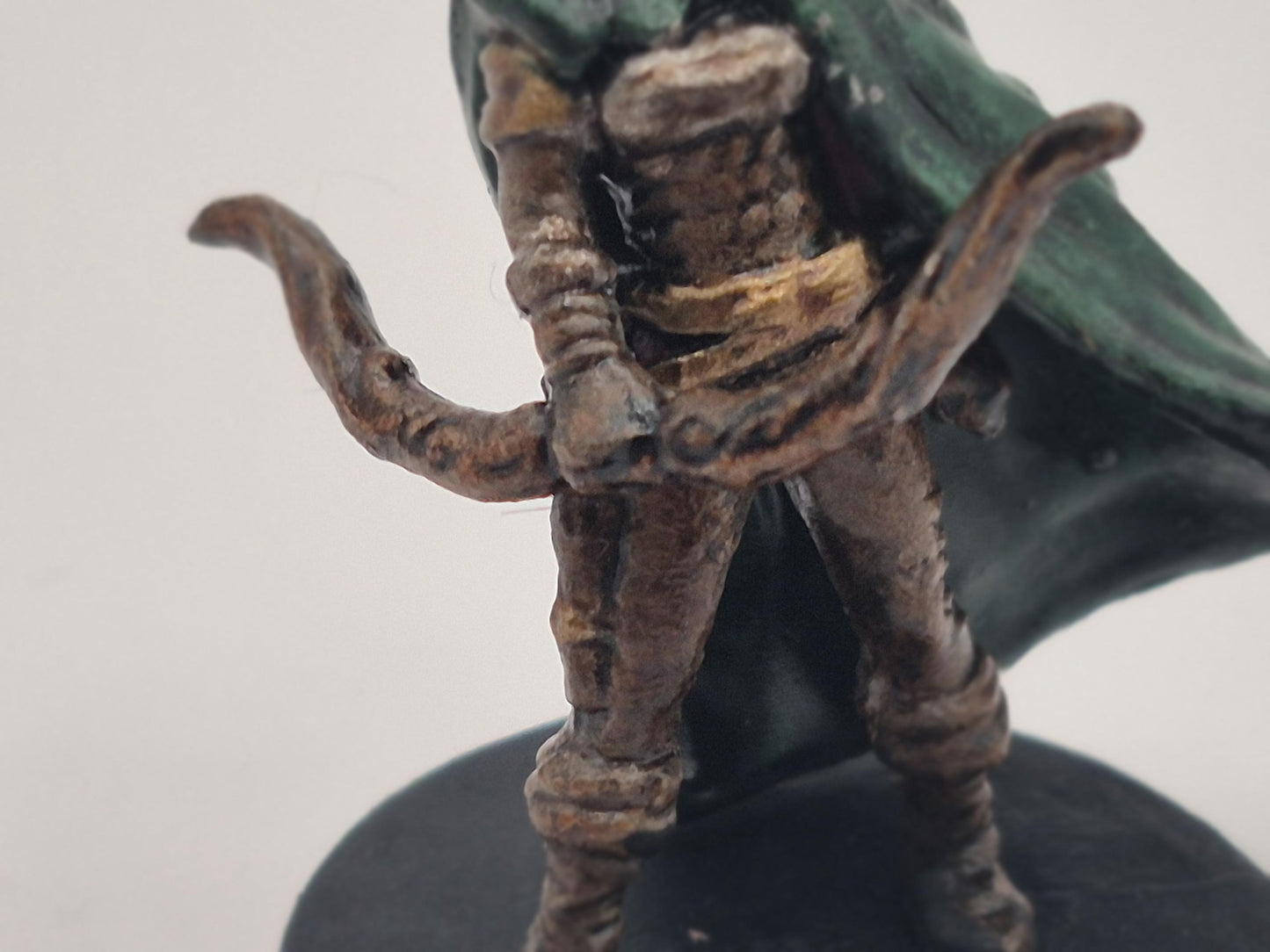 Human Archer Art Print: Forest Green, Crimson Hood