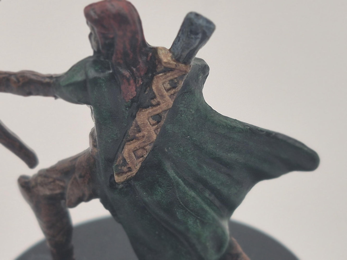 Human Archer Art Print: Fantasy Warrior, Crimson Hair