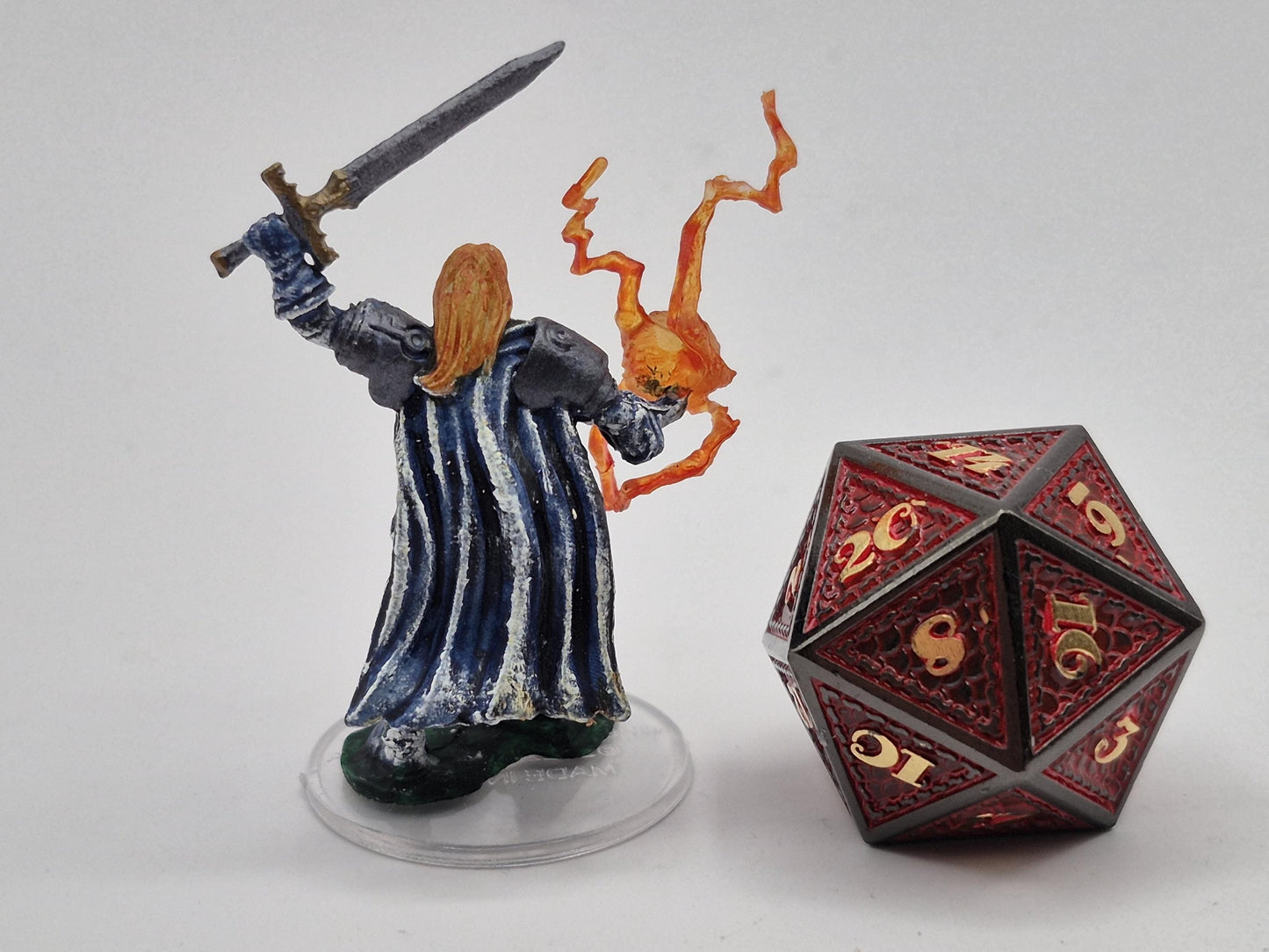 Male Human Cleric Miniature: Divine Conviction, Holy Fire