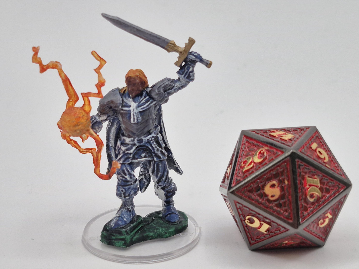 Male Human Cleric Miniature: Divine Conviction, Holy Fire