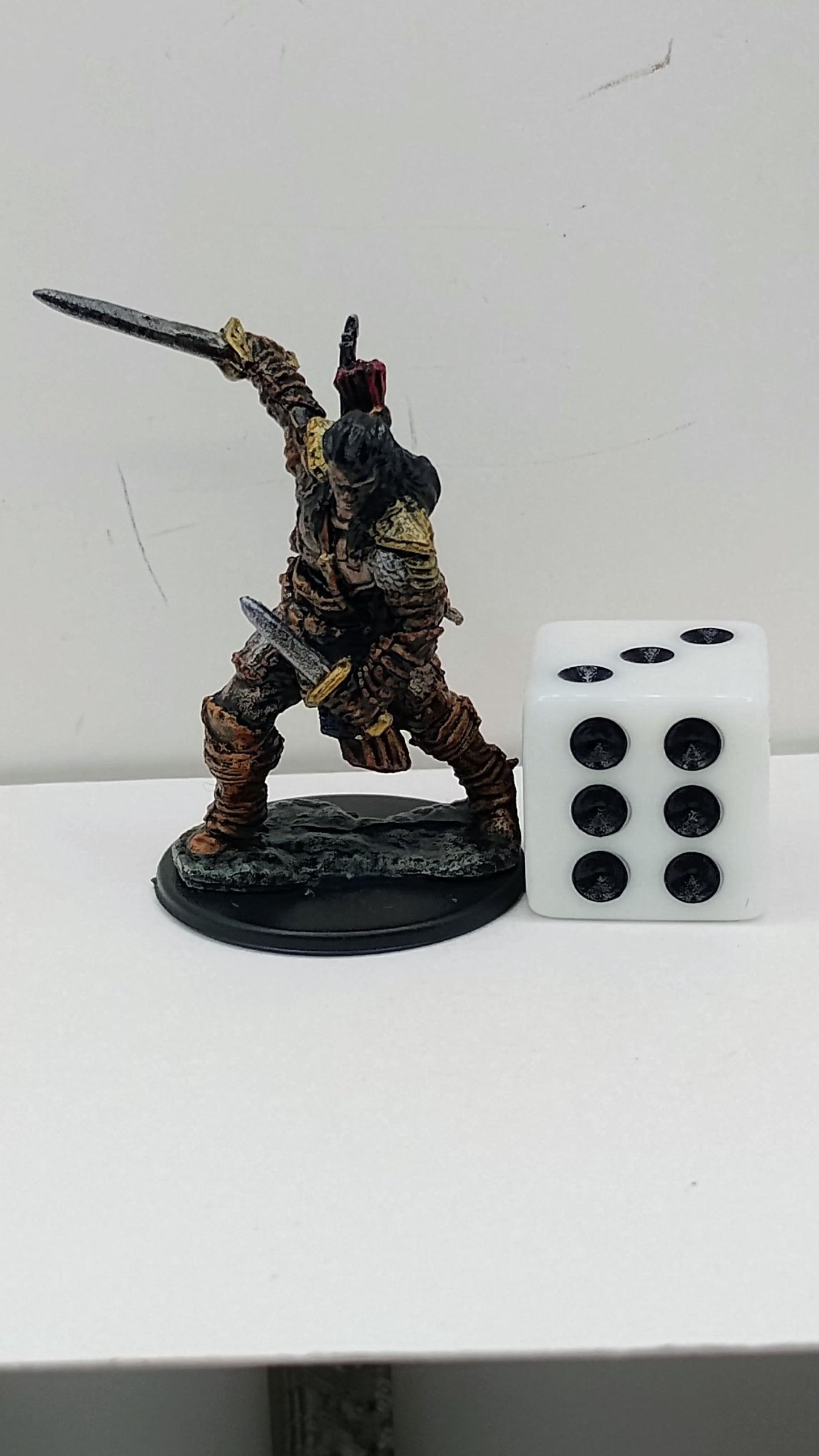 Human Fighter Miniature: Battle-Hardened Warrior