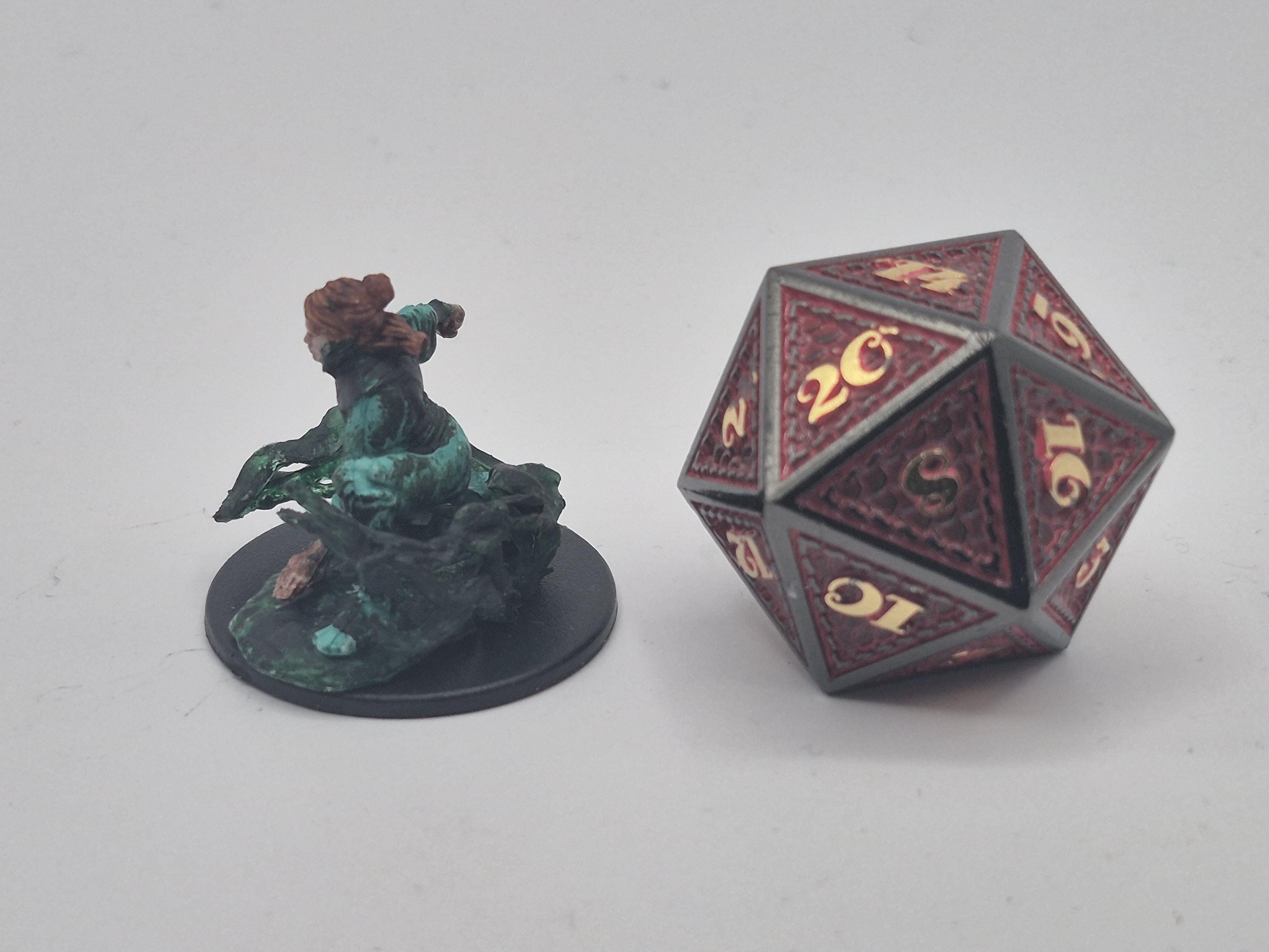 Sea Green Robe Human Monk: Fantasy Miniature Figure