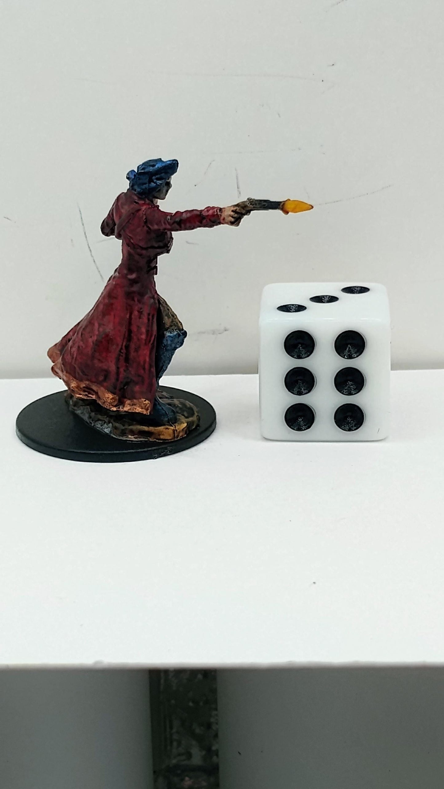 Human Outlaw Art Print: Crimson Coat Renegade