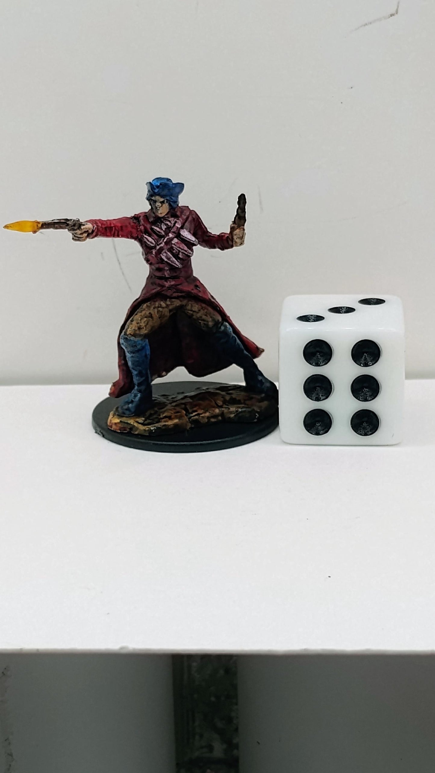 Human Outlaw Art Print: Crimson Coat Renegade