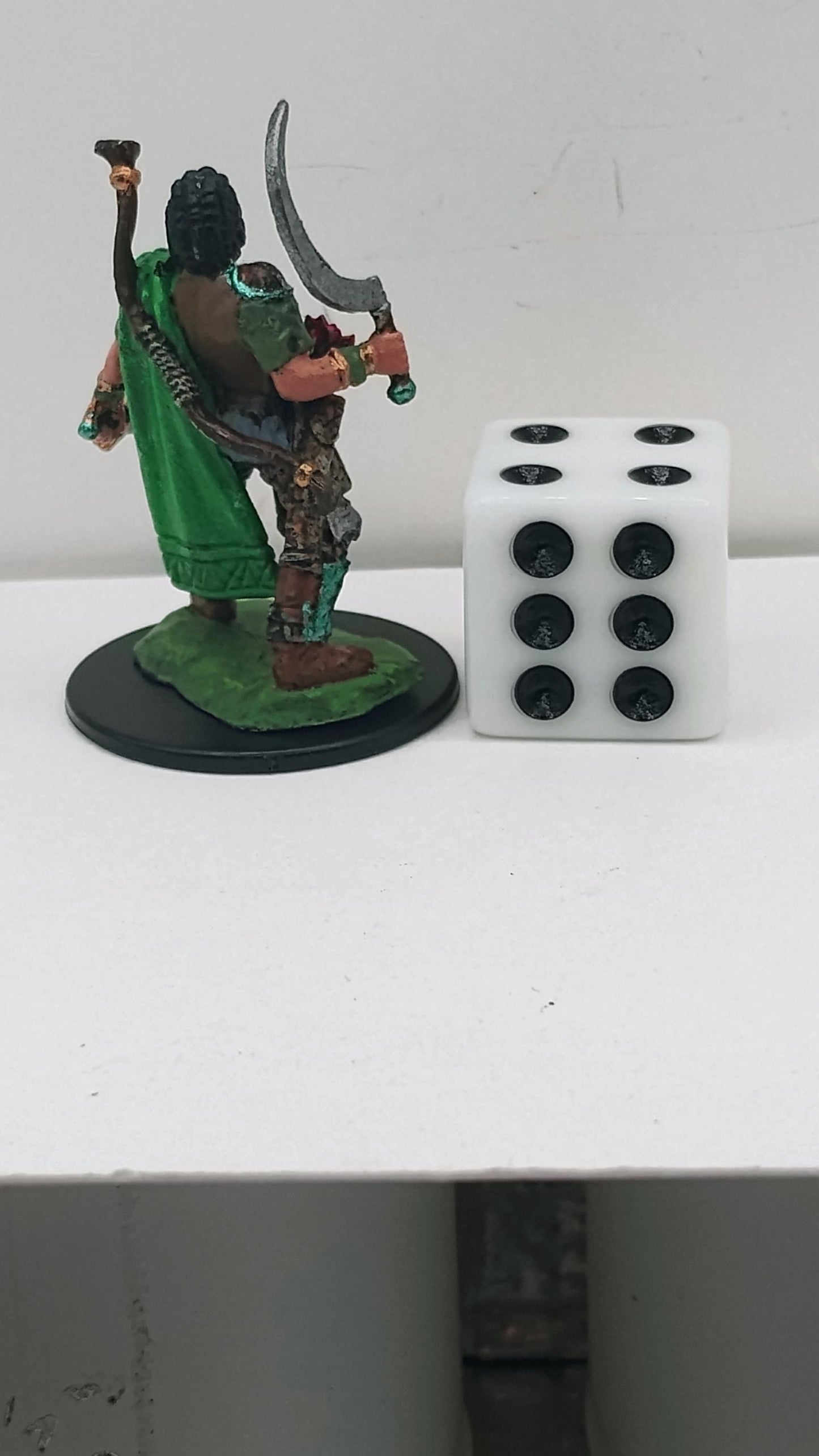 Human Ranger Miniature: Twin Blades, Bow - D&D Tabletop RPG