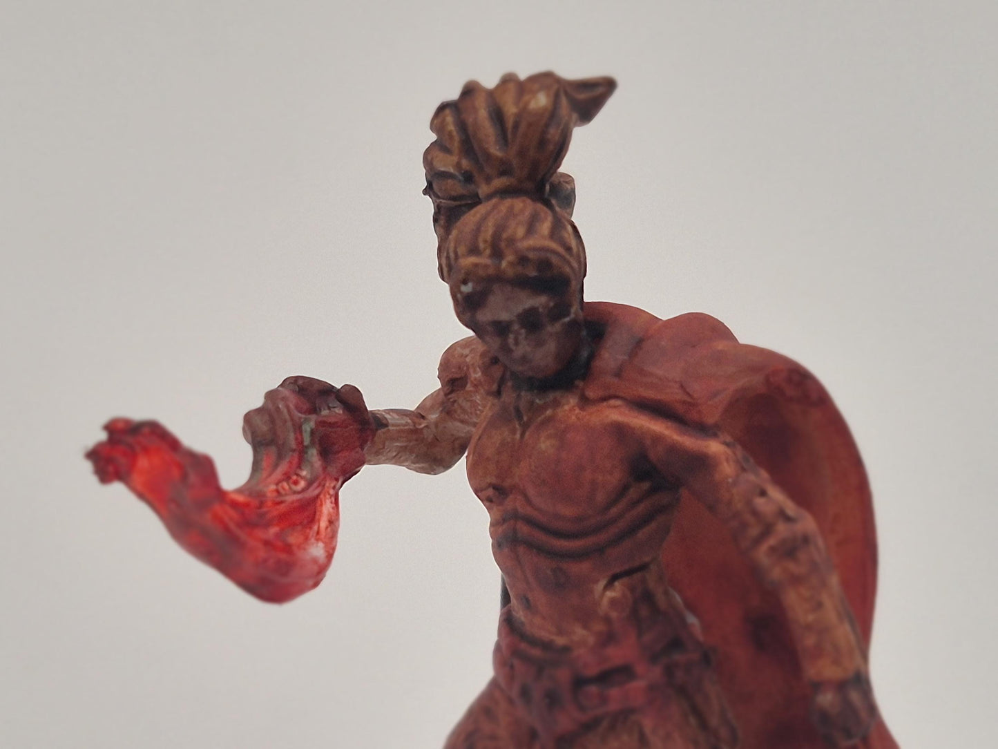 Human Sorceress Miniature: Red Armor Battle Mage