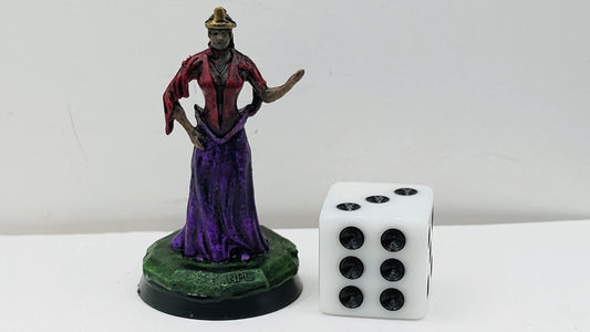 Regal Human Queen Art Print: Royal Red and Violet