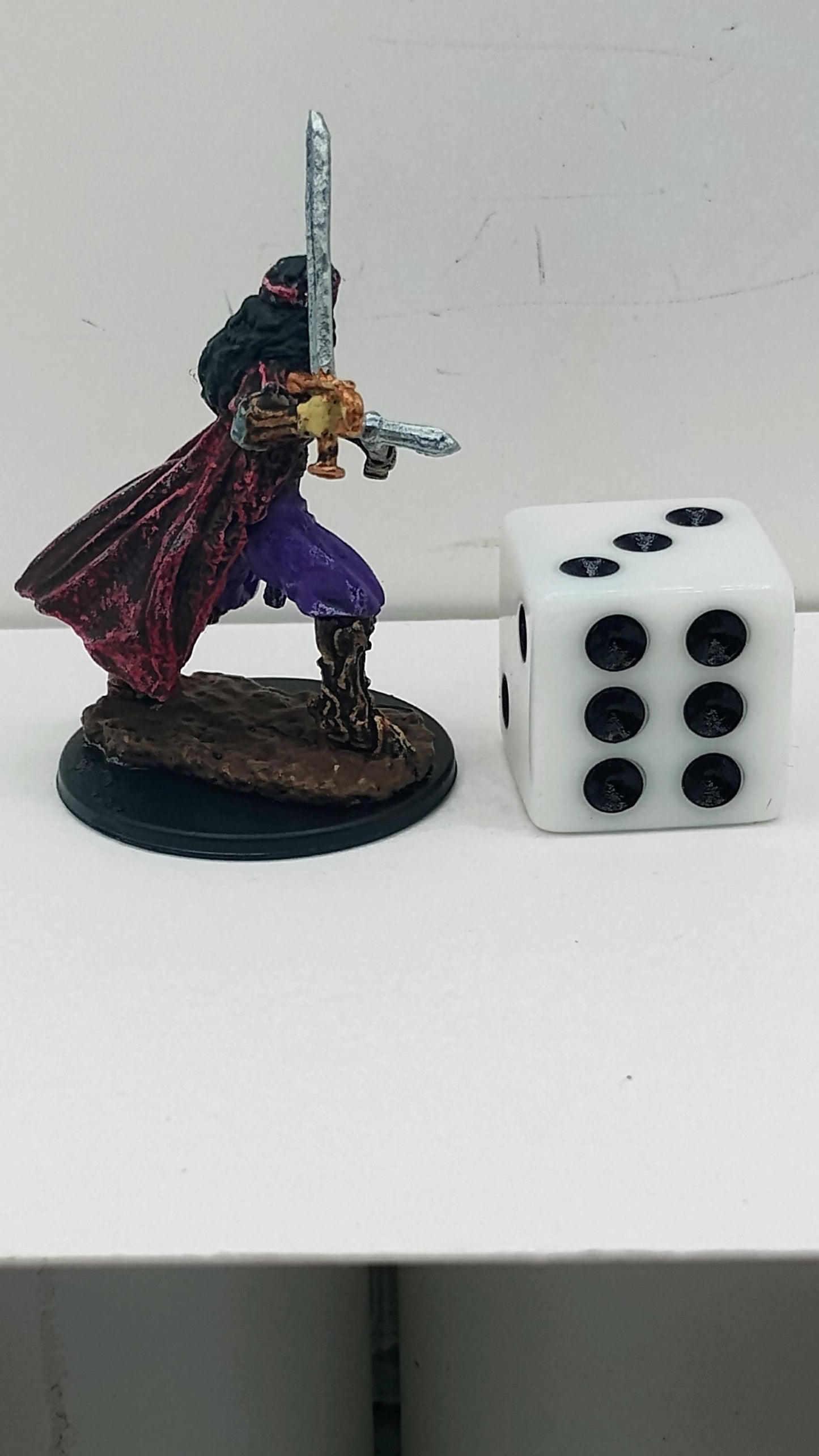 Vampire Hunter Art Print: Crimson & Purple Fantasy Illustration