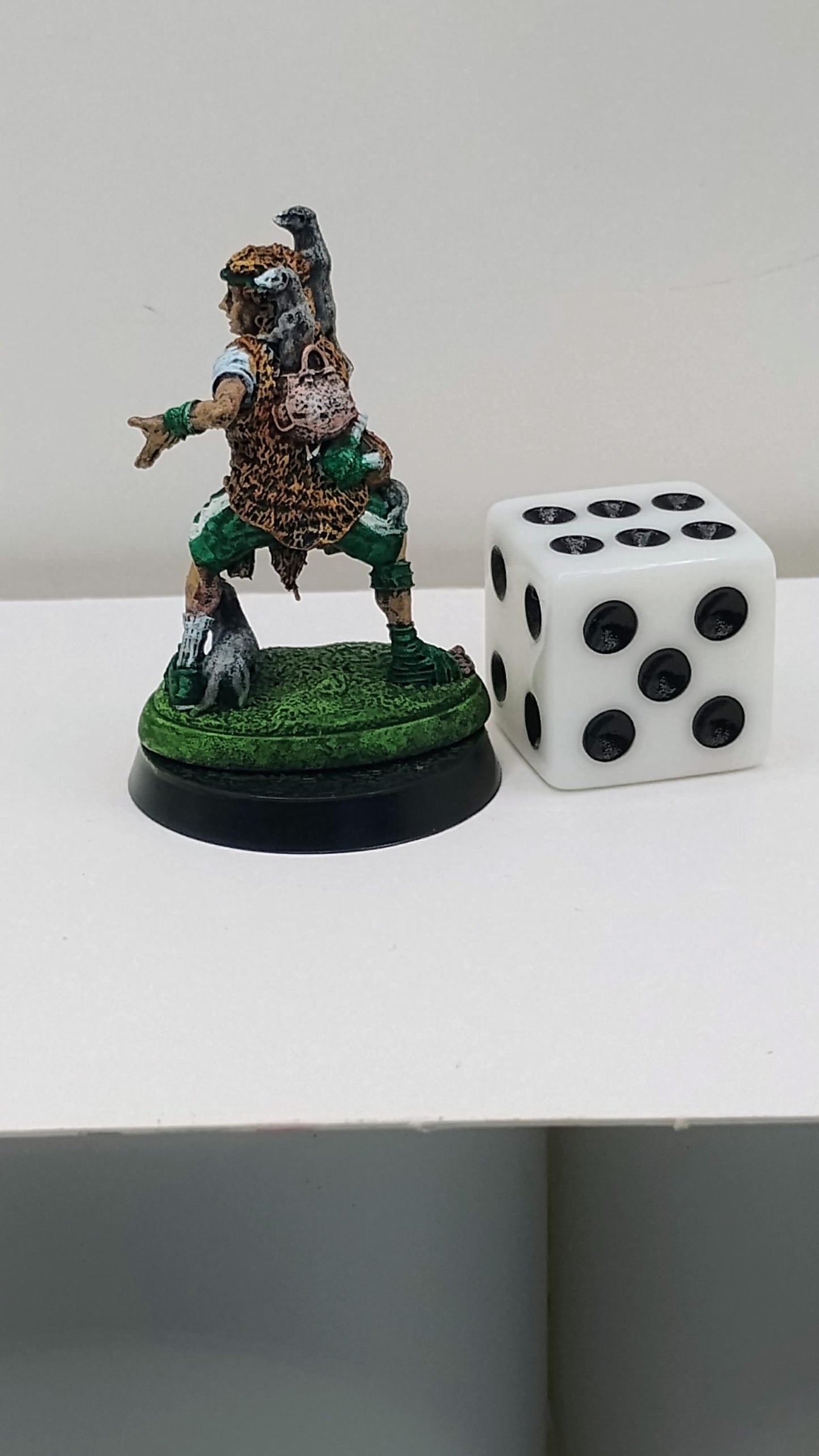 Human Weaselmancer: Forest Witch with Weasel Familiar