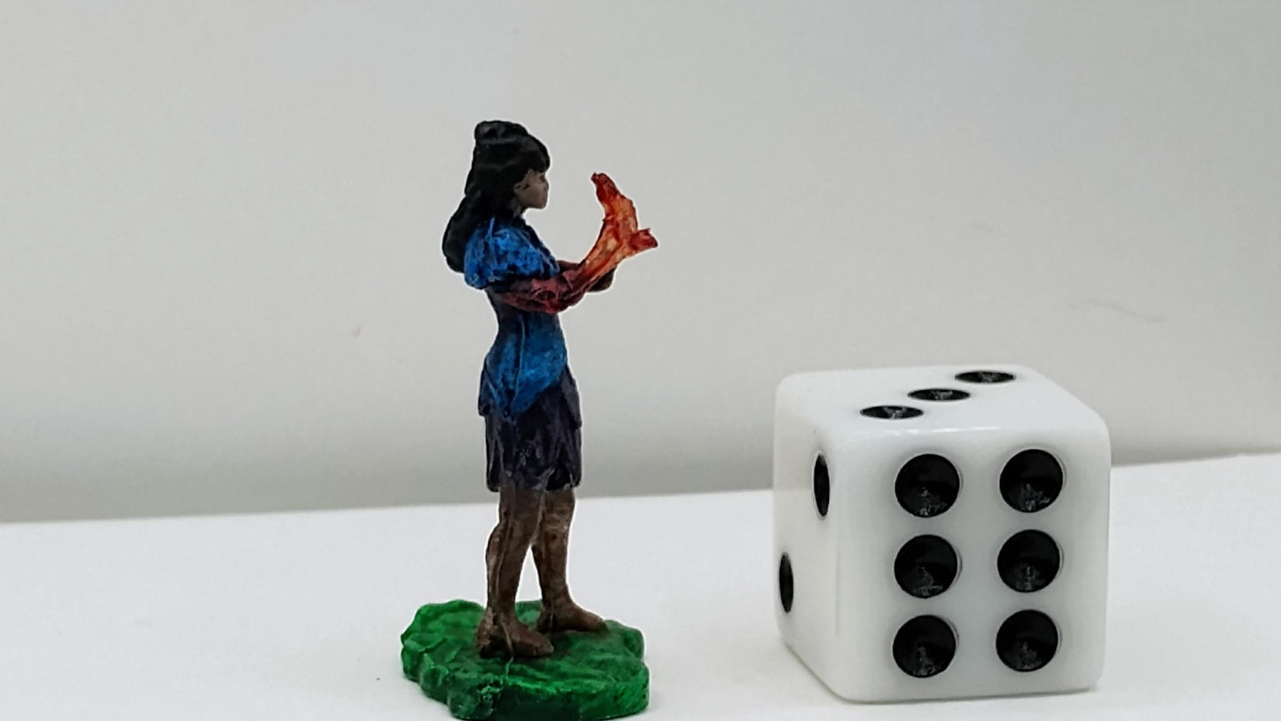 Human Wizard Miniature: D&D Tabletop RPG Figure