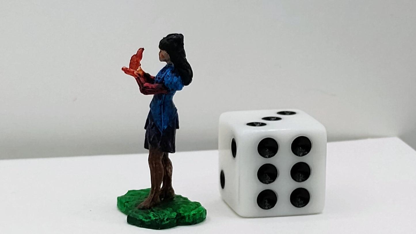 Human Wizard Miniature: D&D Tabletop RPG Figure