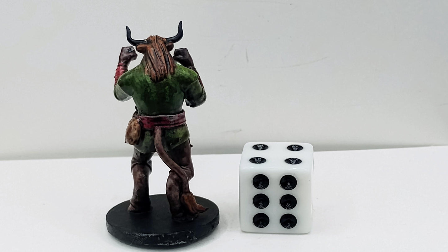 Minotaur Fighter Miniature: Hand-to-Hand Combat Warrior