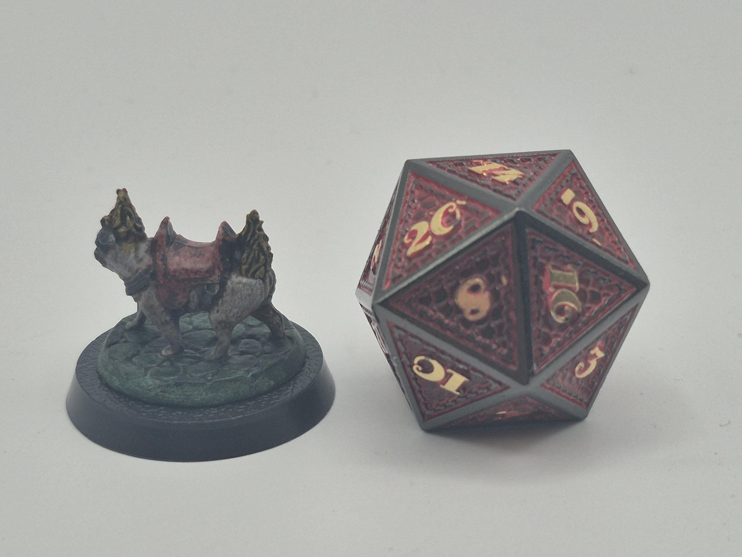 Infernal Pug Miniature: Hellbound Warlock Companion