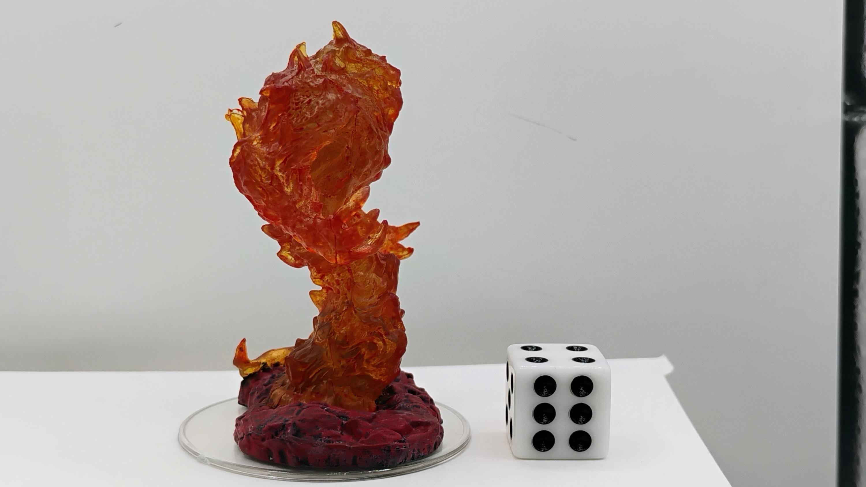 Fire Elemental Miniature: Blazing Infernal Fury