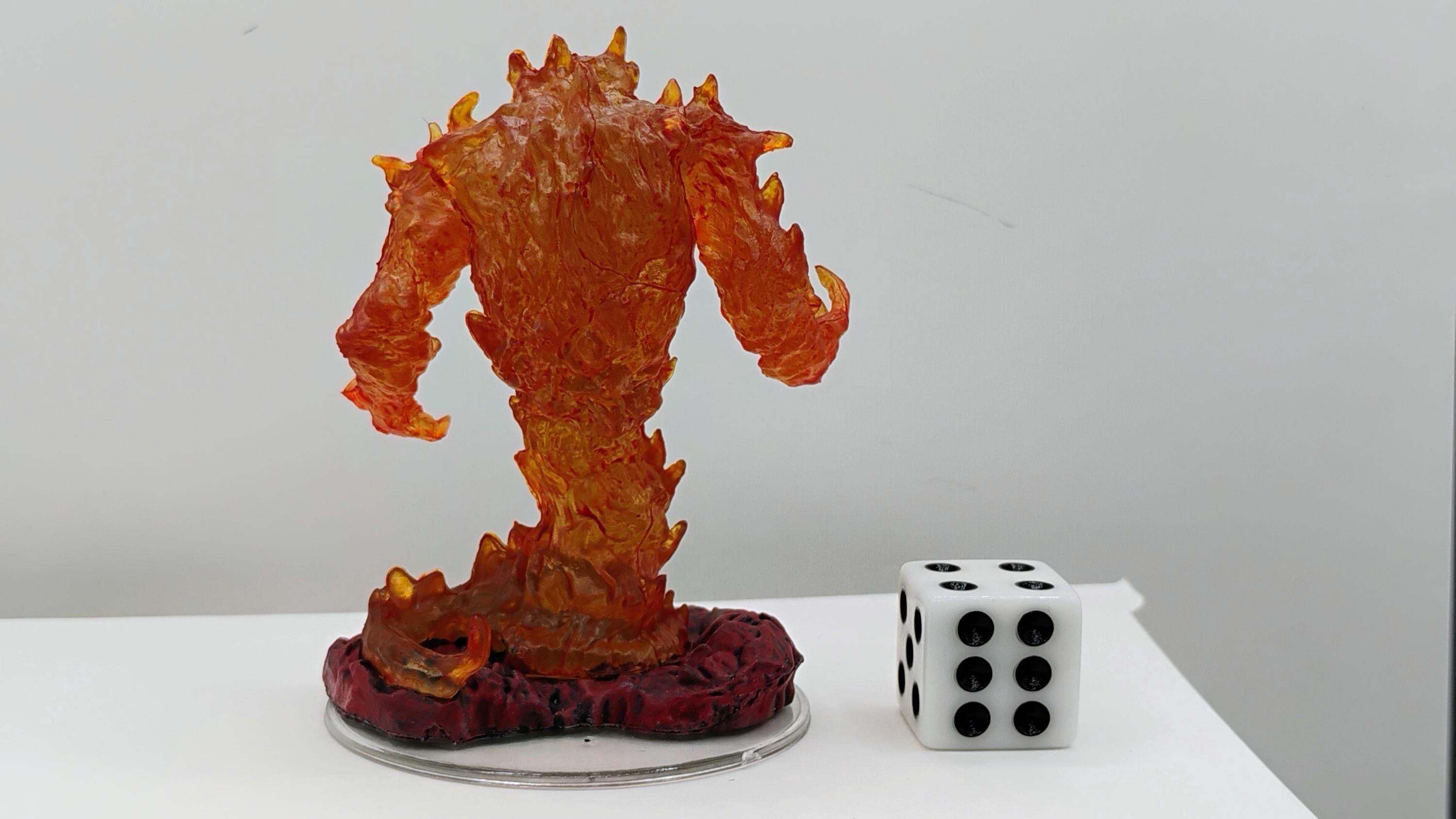 Fire Elemental Miniature: Blazing Infernal Fury