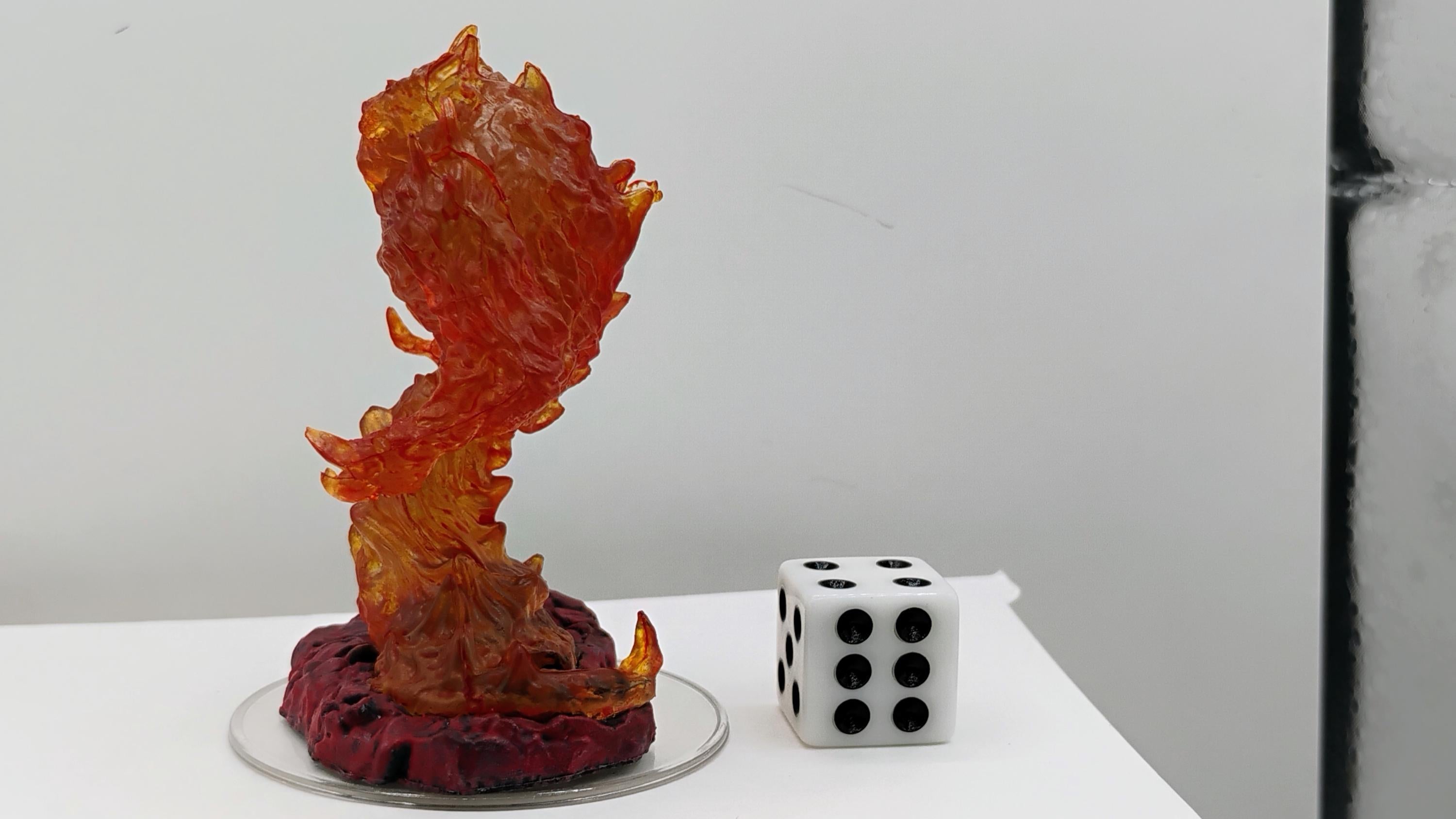 Fire Elemental Miniature: Blazing Infernal Fury