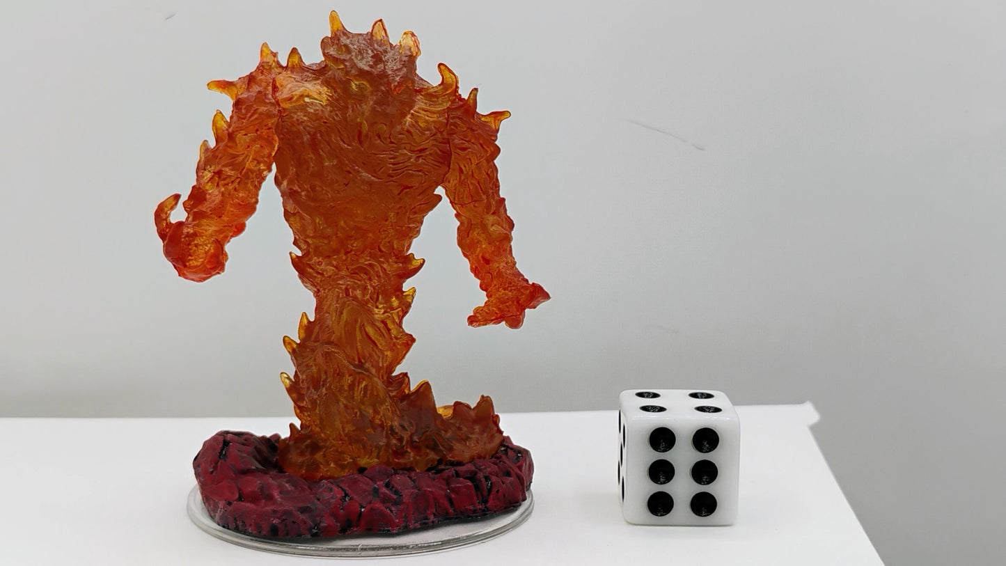 Fire Elemental Miniature: Blazing Infernal Fury