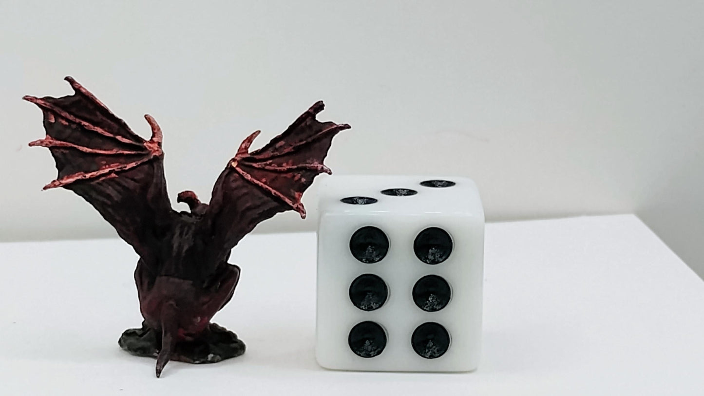 Small Gargoyle Statue: Crimson Gothic Decor