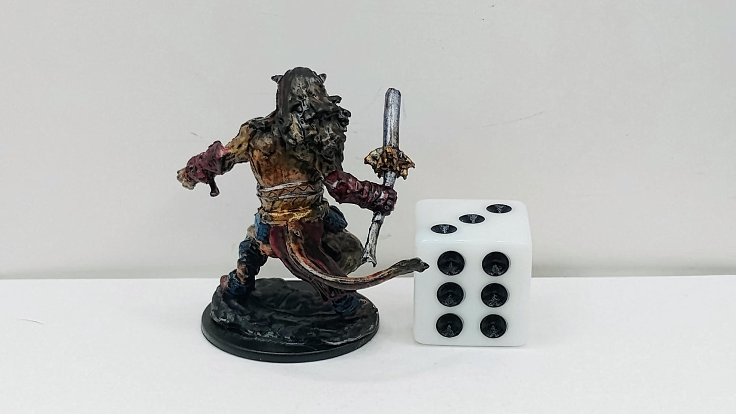 Fierce Nacatl Warrior Art Print: Tribal Jungle Hunter