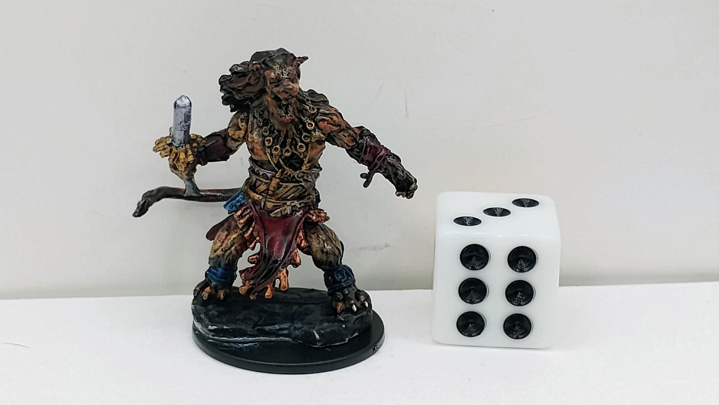 Fierce Nacatl Warrior Art Print: Tribal Jungle Hunter