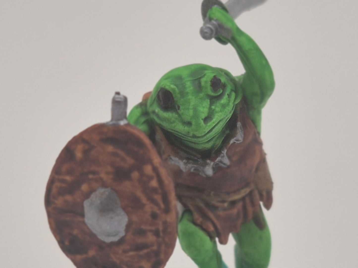 Bullywug Miniature: Leaping Frogfolk Warrior