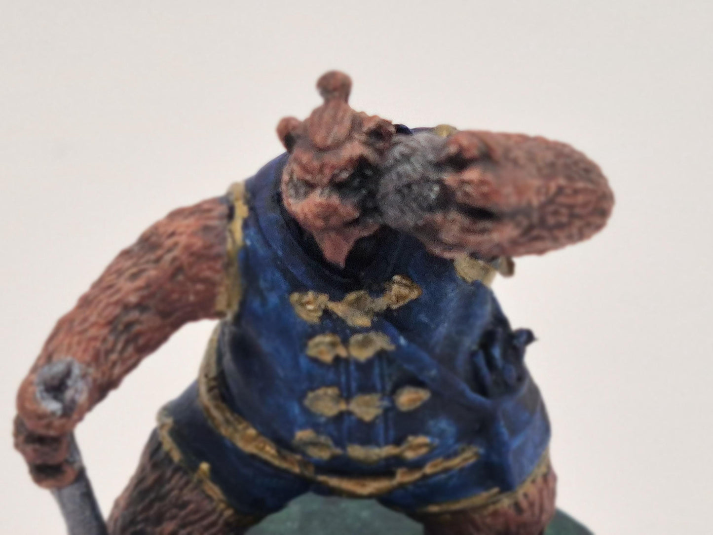 Pandakin Warrior Figurine: Regal Blue & Gold