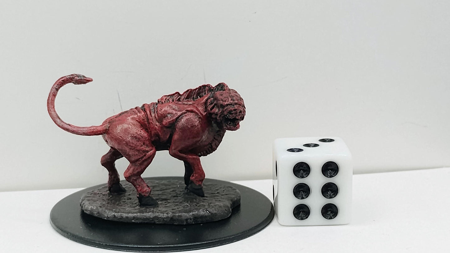 Leucrotta Monster Figurine: Fantasy Tabletop Miniature