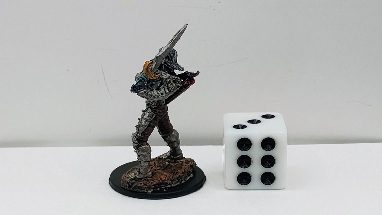 Undead Wight Miniature: Cursed Warrior Sentinel