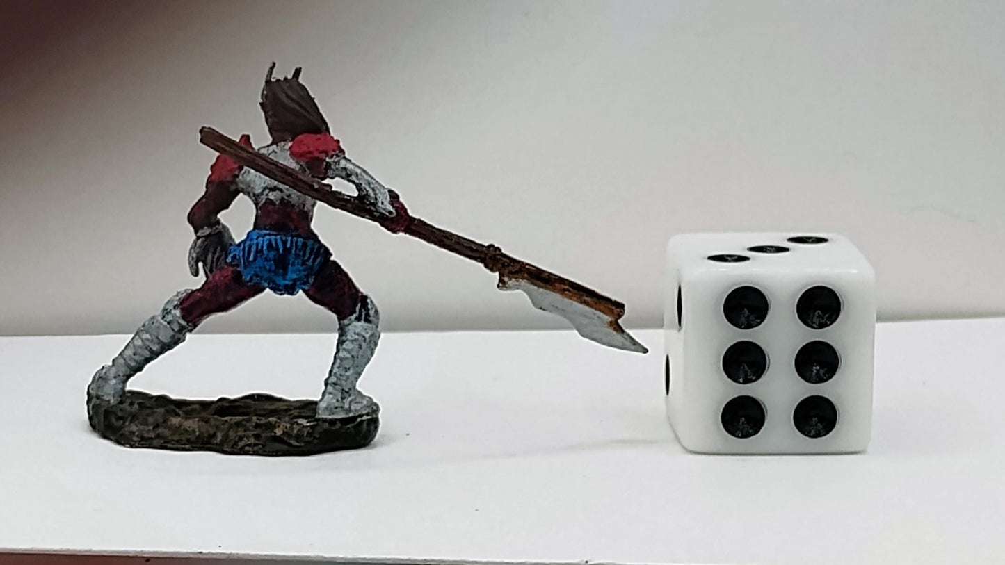 Tiefling Fighter Art Print: Fantasy Illustration