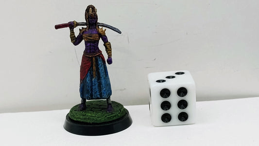 Tiefling Outlander: Fantasy Character Art Print