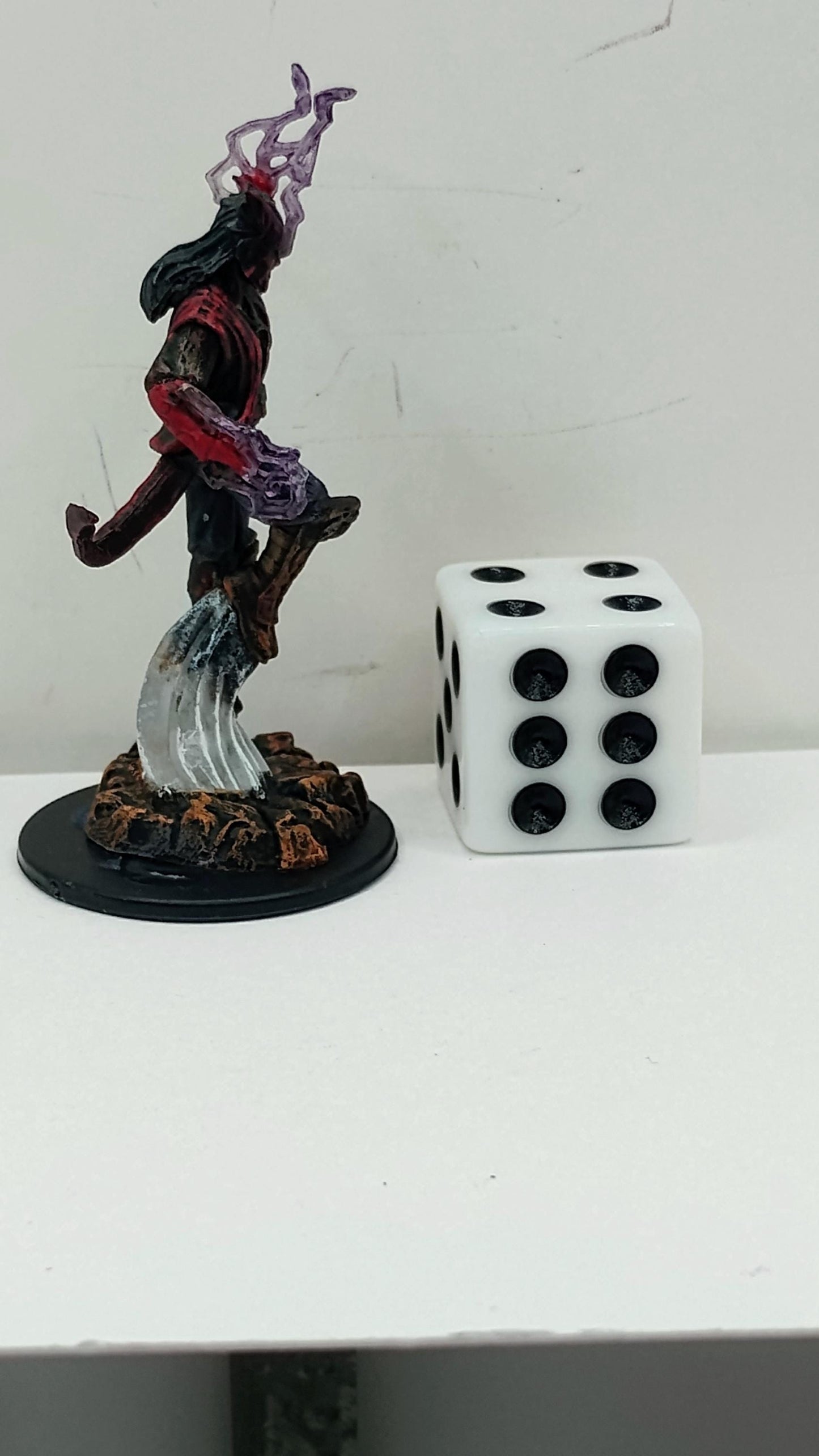 Tiefling Sorcerer Art Print: Violet Flames, Infernal Confidence