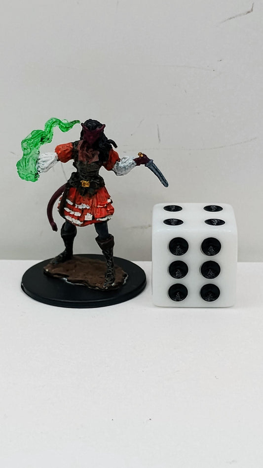 Tiefling Sorcerer Art Print: Fantasy Illustration