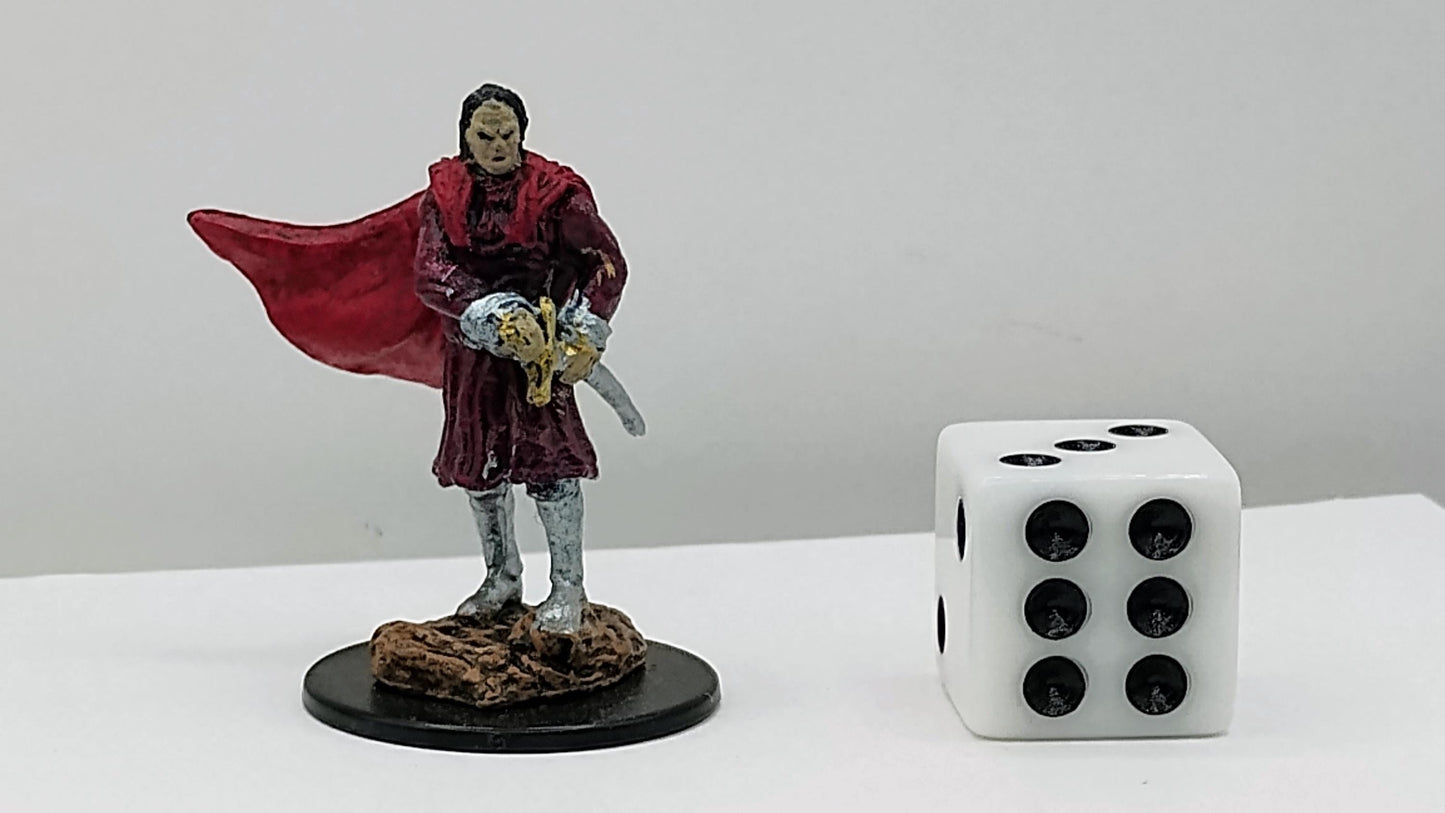 Male Vampire Art Print: Crimson Cloak