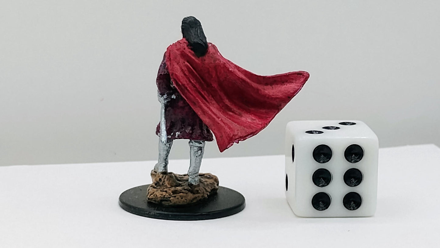 Male Vampire Art Print: Crimson Cloak