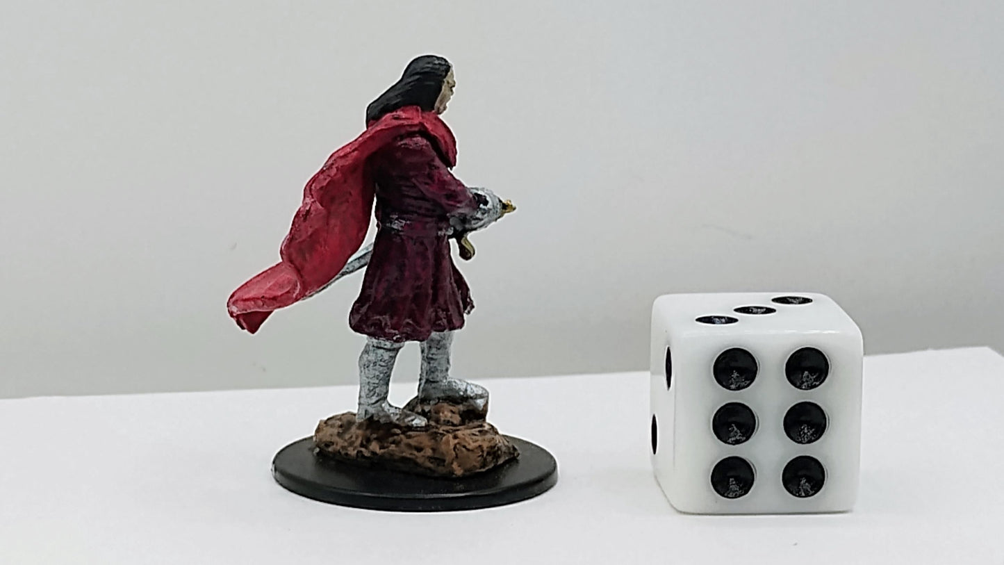 Male Vampire Art Print: Crimson Cloak