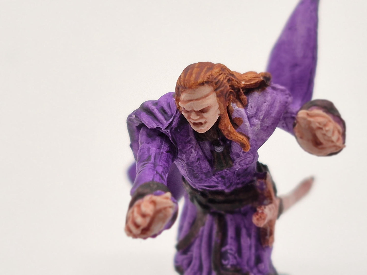 Vampire Art Print: Regal Violet Cape, Deadly Elegance