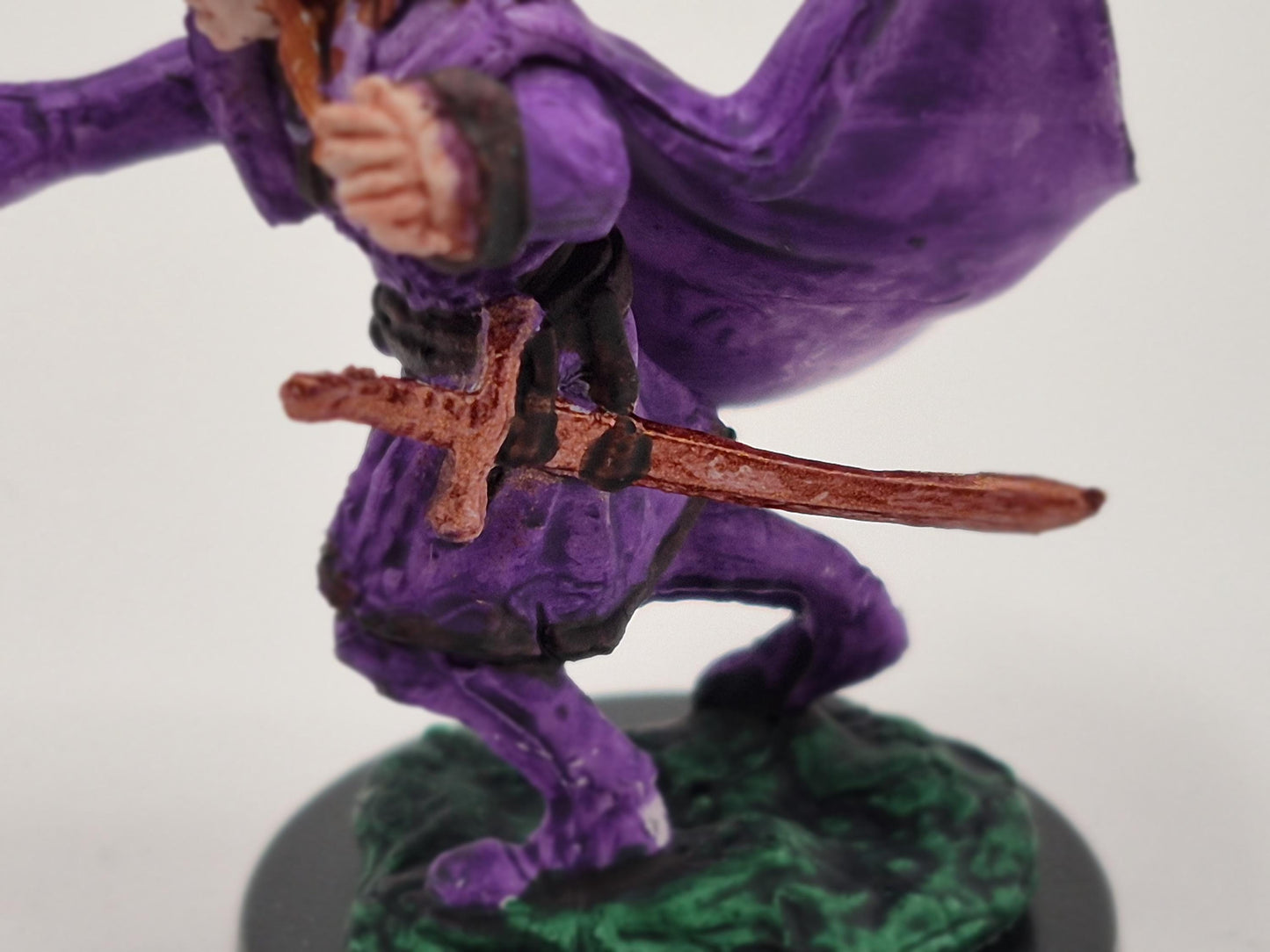 Vampire Art Print: Regal Violet Cape, Deadly Elegance