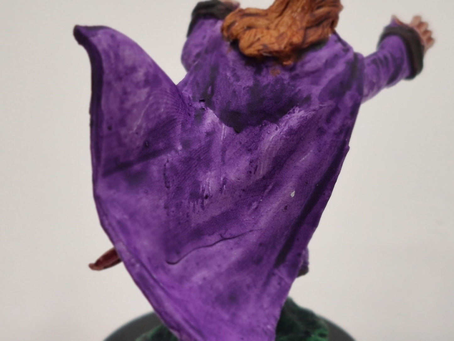 Vampire Art Print: Regal Violet Cape, Deadly Elegance