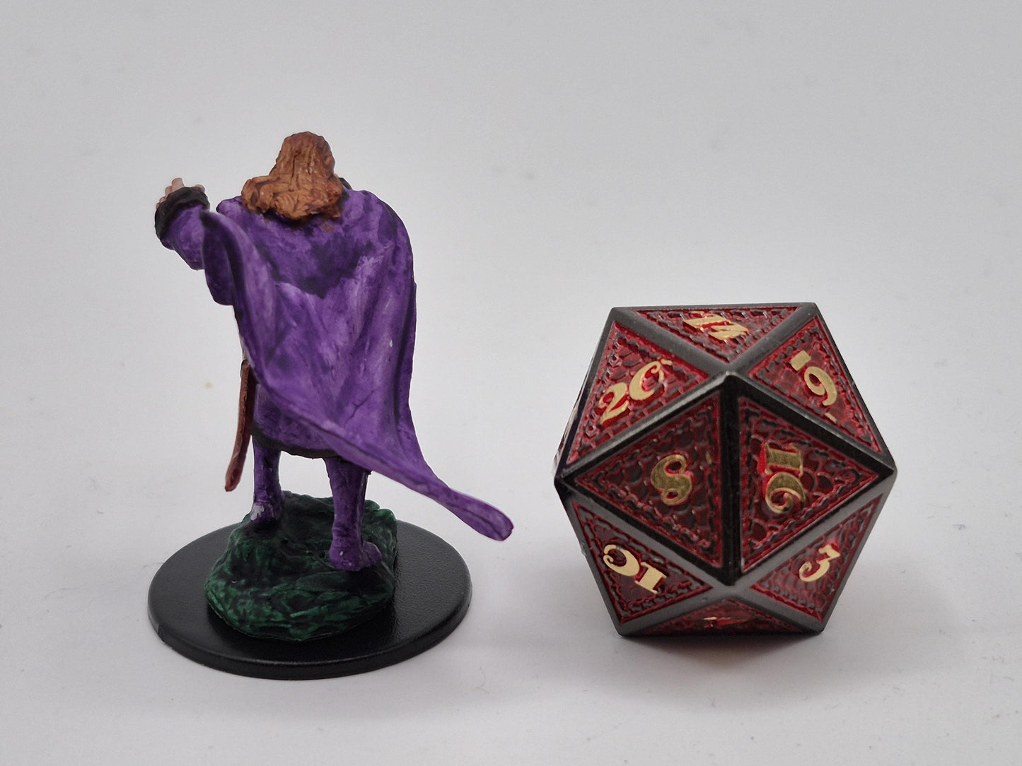 Vampire Art Print: Regal Violet Cape, Deadly Elegance