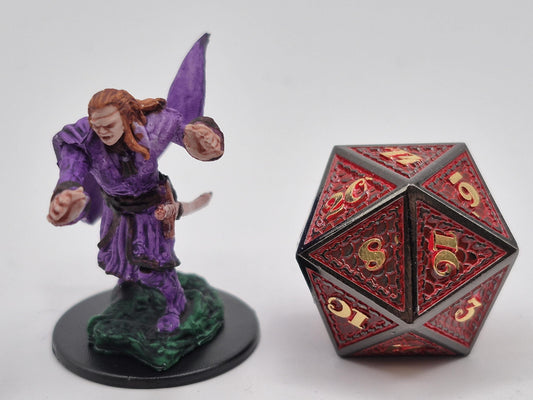 Vampire Art Print: Regal Violet Cape, Deadly Elegance