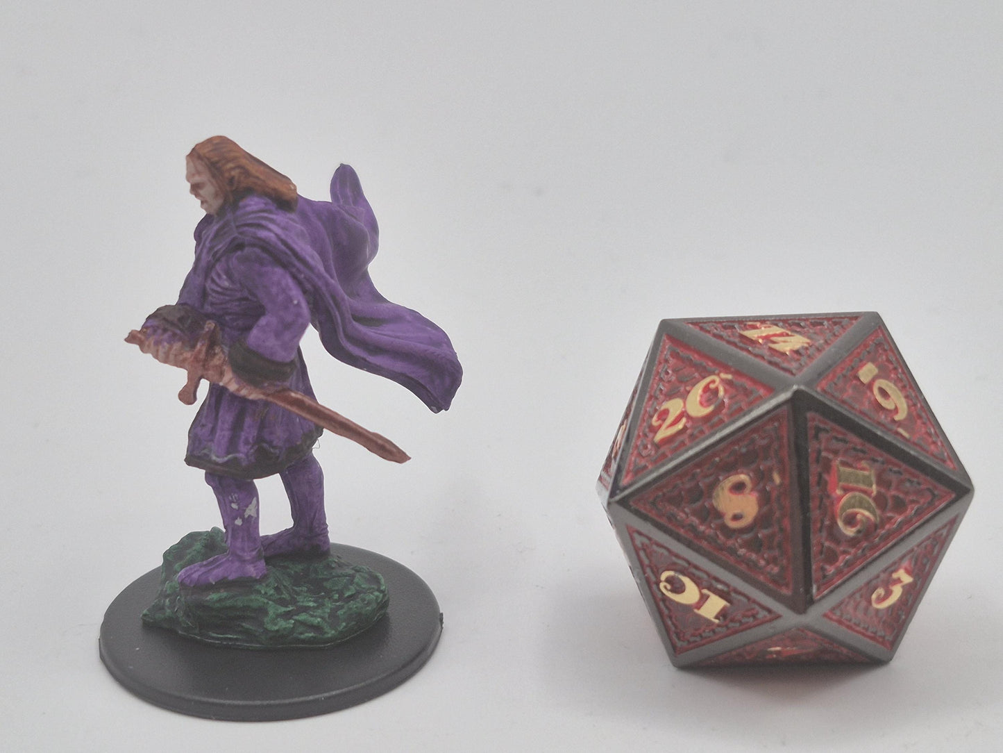 Vampire Art Print: Regal Hunter with Purple Cloak